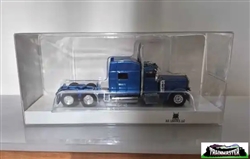 Trucks n Stuff HO Peterbilt Sleeper Cab Tractor Only Assembled Metallic Blue