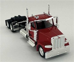 Trucks N Stuff 589081 HO Peterbilt 589 2-Axle Day-Cab Semi Tractor Assembled Red
