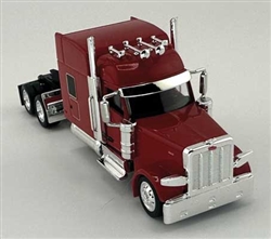 Trucks N Stuff 589085 HO Peterbilt 589 Stand-Up Sleeper-Cab Semi Tractor Assembled Red