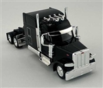 Trucks N Stuff 589095 HO Peterbilt 589 Stand-Up Sleeper-Cab Semi Tractor Assembled Black