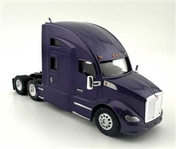 Trucks N Stuff 68003 HO Kenworth T-680 Sleeper-Cab Semi Tractor Assembled Purple
