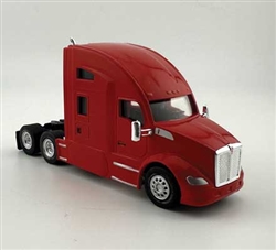 Trucks N Stuff 68008 HO Kenworth T-680 Sleeper-Cab Semi Tractor Assembled Red