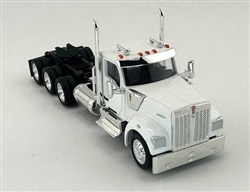 Trucks N Stuff 990072 HO Kenworth 990 3-Axle Day-Cab Semi Tractor Assembled White