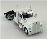 Trucks N Stuff 990073 HO Kenworth 990 Flat-Top Sleeper-Cab Semi Tractor Assembled White