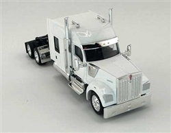 Trucks N Stuff 990075 HO Kenworth 990 Stand-Up Sleeper-Cab Semi Tractor Assembled White