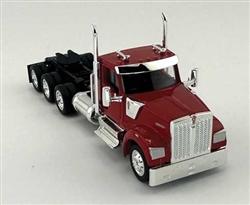 Trucks N Stuff 990082 HO Kenworth 990 3-Axle Day-Cab Semi Tractor Assembled Red