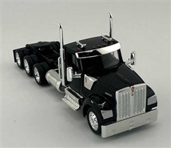 Trucks N Stuff 990092 HO Kenworth 990 3-Axle Day-Cab Semi Tractor Assembled Black
