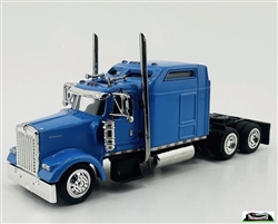 Trucks n Stuff HO Kenworth W900 Sleeper Cab Tractor Only Assembled Baby Blue