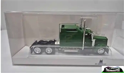 Trucks n Stuff HO Kenworth W900 Sleeper Cab Tractor Only Assembled Dark Green