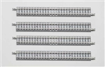 Tomy 10111 N Straight Track w/ Concrete Ties S140 Fine Track 5-1/2" Pkg 4