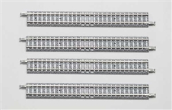 Tomy 10111 N Straight Track w/ Concrete Ties S140 Fine Track 5-1/2" Pkg 4
