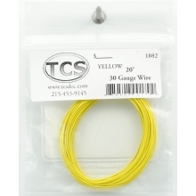 TCS 1082 30-Gauge Wire 20' Roll Yellow