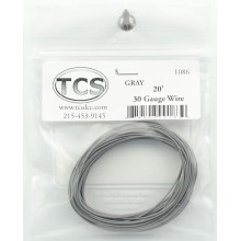 TCS 1086 30-Gauge Wire 20' Roll Gray
