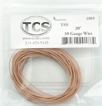 TCS 1089 30-Gauge Wire 20' Roll Tan