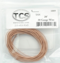 TCS 1089 30-Gauge Wire 20' Roll Tan