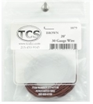 TCS 1196 30 Gauge 7 Strand. 0.026 Diameter Wire 10' Roll Brown