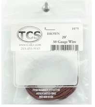 TCS 1196 30 Gauge 7 Strand. 0.026 Diameter Wire 10' Roll Brown