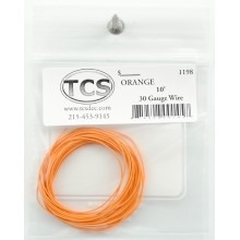 TCS 1198 30 Gauge 7 Strand. 0.026 Diameter Wire 10' Roll Orange