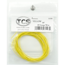 TCS 1199 30 Gauge 7 Strand. 0.026 Diameter Wire 10' Roll Yellow