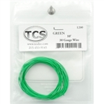 TCS 1200 30 Gauge 7 Strand. 0.026 Diameter Wire 10' Roll Green
