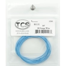 TCS 1201 30 Gauge 7 Strand. 0.026 Diameter Wire 10' Roll Blue