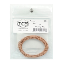 TCS 1208 30 Gauge 7 Strand. .026 Diameter Wire 10' Roll Tan