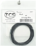 TCS 1219 32 Gauge Wire 20' Roll Black