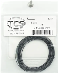 TCS 1219 32 Gauge Wire 20' Roll Black