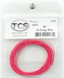 TCS 1220 32 Gauge Wire 20' Roll Red