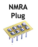 TCS 1254 CB 8 NMRA 8-Pin DCC Decoder Plug Only Includes Soldering Pads for Wires