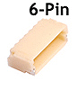 TCS 1262 DCC Decoder Socket JST 6-Pin Female Surface Mount Matches T4X/T6X Series Decoder & VO 1.5