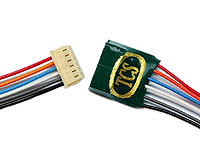 TCS 1309 DCC Decoder In-Line Connector JST 6-Pin Wired 6" Wires on Both Ends