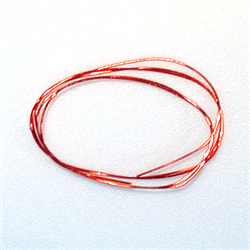 TCS 1315 34 Gauge .006" .16mm Diameter Magnet Wire 20' Roll Red 