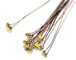 Train Control Systems 1323 Surface-Mount LED 6" 15.2cm Attached Magnet Wire Lead pkg 10 Sunny White