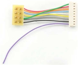 Train Control Systems 1359 DCC Decoder Harness T-1" NMRA 8-Pin Plug, 1" Wires T Series Harness