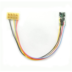 TCS 1379 Z Z2P-3.5" 2-Function DCC Decoder 3.5" Harness & NMRA 8-Pin Plug 