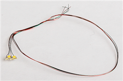 TCS 1417 Surface-Mount LED w/Attached Magnet Wire Leads Sunny White Pkg 2