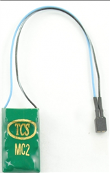 TCS 1427 HO MC2-KAC 2-Function DCC Decoder w/TCS Keep Alive Wires Control Only No Harness w/2-Pin Connector for KA Unit