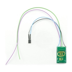 TCS 1443 HO MC4-KAC 4-Function DCC Decoder w/TCS Keep Alive Wires Control Only No Harness w/2-Pin Connector for KA Unit