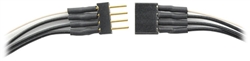 TCS 1492 Mini Connector Set 1 Male 1 Female 4-Pin Linear Array w/6" 32 Gauge Wires