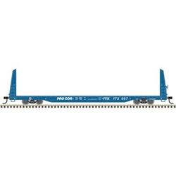 Trainman 20007955 HO 62' Bulkhead Flatcar Procor FFIX #173016