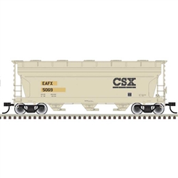 Trainman 20008109 HO ACF 3560 Center-Flow Covered Hopper Rail Logistics EAFX #5074  Ex-CSX Patch