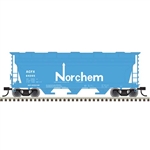 Trainman 20008116 HO ACF 3560 Center-Flow Covered Hopper Norchem ACFX #64265