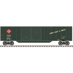 Trainman 50007317 N 50' Double-Door Boxcar Toledo Peoria & Western #1211