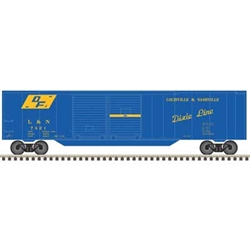 Trainman 50007329 N 50' Double-Door Boxcar Louisville & Nashville #7421