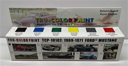 Tru-Color 10102 1969-71 Ford Mustang Paint Set (6-1oz Bottles)