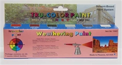 Tru-Color 10401 Weathering Paint Color Set Six Colors in 1oz Bottles