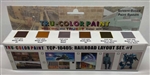 Tru-Color 10405 Railroad Layout 6-Color Paint Set Set #1 Matte: Mud #1 & 2, Aged Rust, Steel, Lt Brown and Gray Tree Bark