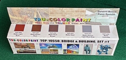 Tru-Color 10550 Bridge & Building Set #1 (6-1oz Bottles)