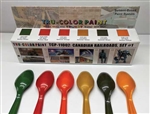 Tru Color 11002 Canadian Railroads Paint Set Set #1 CP Action Red, Green ,Yellow & CN Orange, Yellow, Green (6-1oz Bottles)